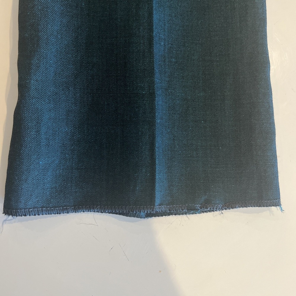 Jhane Barnes Men's Pants Size 32 Wool|Linen Blend Teal Hi Rise Classic Dressy - Picture 5 of 7